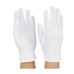 Cotton Gloves, White Large
