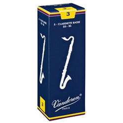 Vandoren Traditional #3 Bass Clar Reeds (5 Bx)