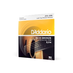 D'Addario Bronze Acoustic Guitar Strings, Bluegrass